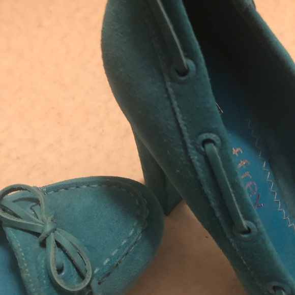 Sperry Jeffrey Turquoise Suede Pump Size 8.5 - Picture 7 of 7
